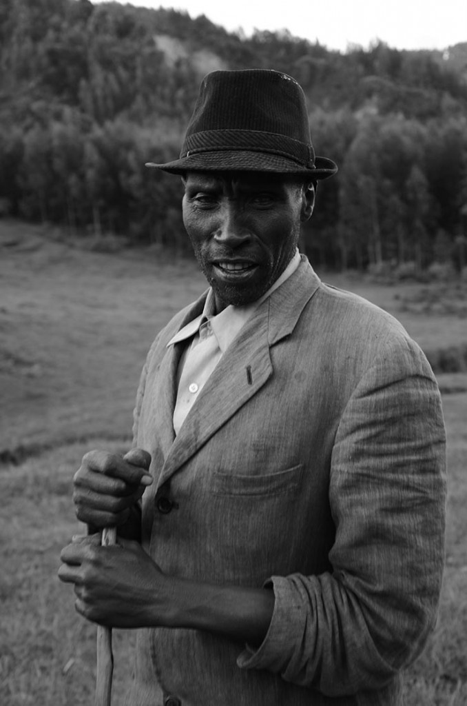 Munyankumburwa a farmer in Gishwati. by Sam
