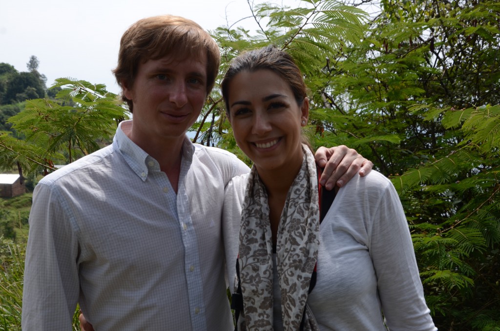 one couple from Spain that was trekking gorillas in North of Rwanda