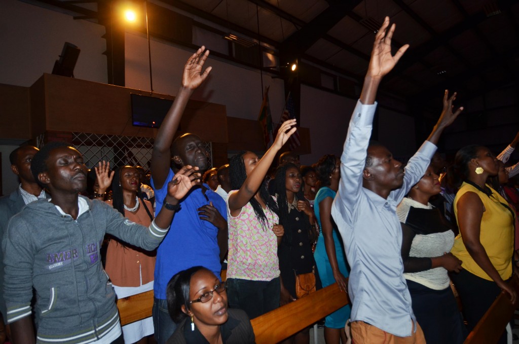 Some christians spent a long time worshiping with  the artists