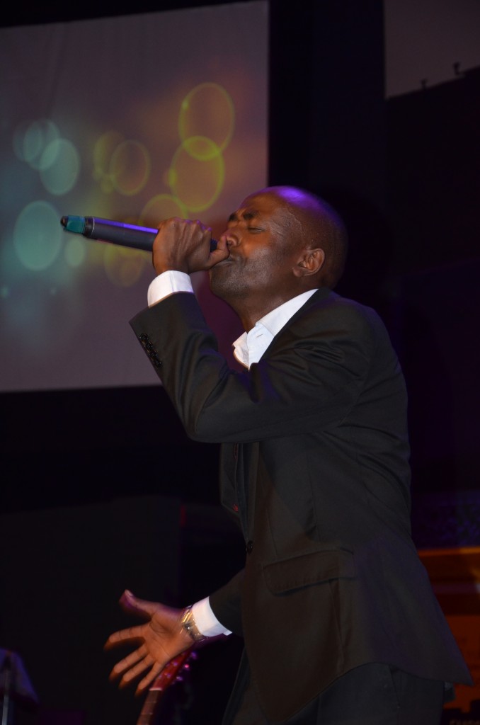 Patient Bizimana the current young gospel artist, just performing in Kigali