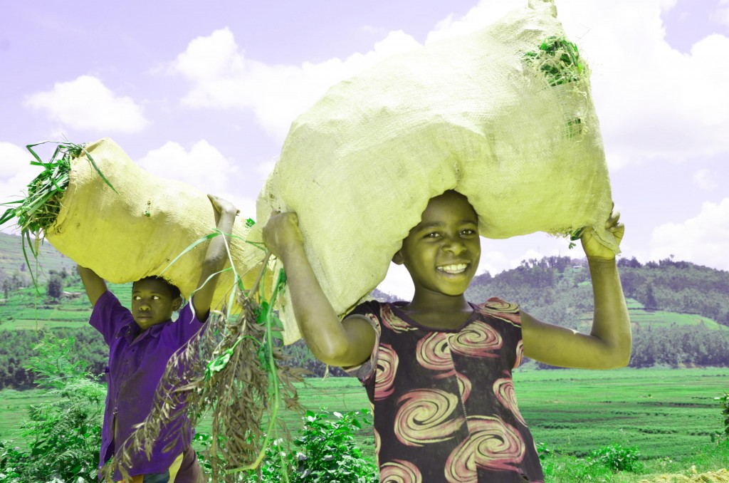 Two young girls from Gicumbi