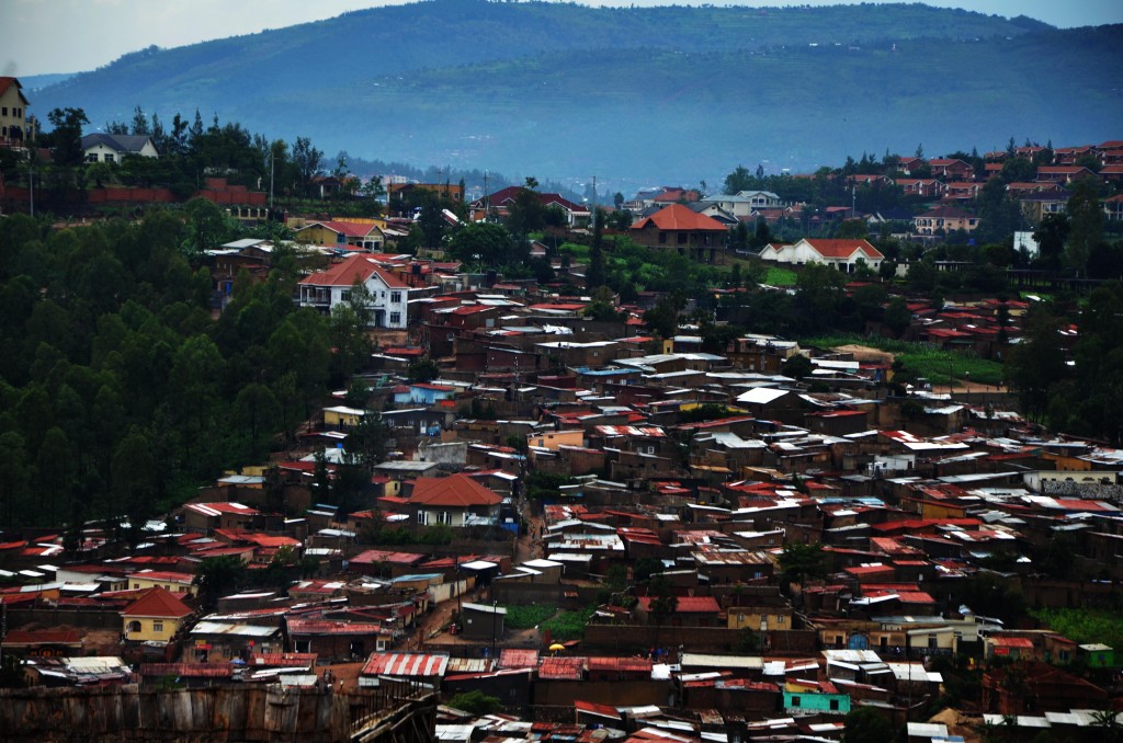 The most populated area in Kigali, Bannyahe.