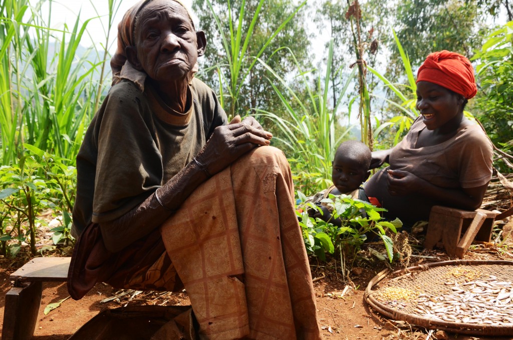 A poor old woman in Nkombo Island who was believed to experience shitty life of poverty