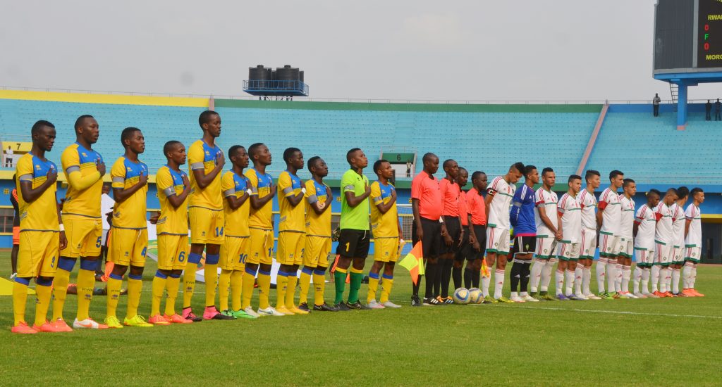 Amavubi U20 in the friendly match against Morocco, they get a draw of 1-1. Two sons of President Paul Kagame were among Amavubi Squard that play today on 18 June 2019 in Kigali.