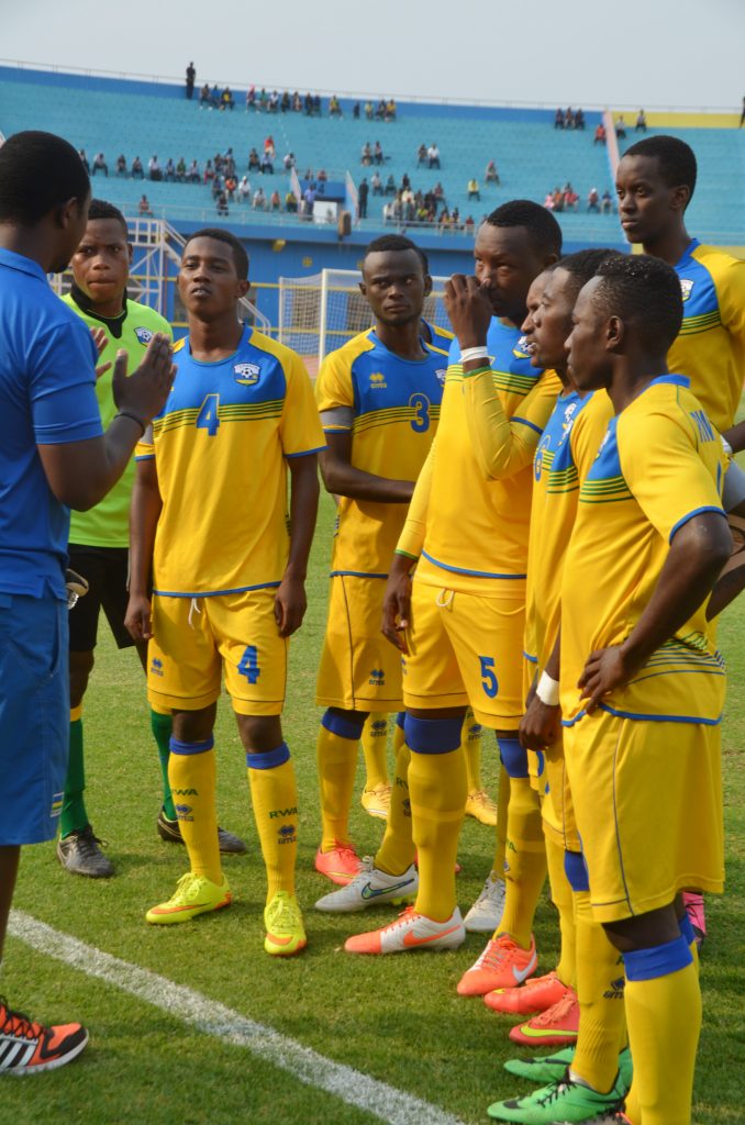 A friendly match between Rwanda National team U20 and Morroco. Two sons of President Kagame: Ian Kagame and Brian Kagame were among 18 players who helped Rwanda to draw 1-1 against Morroco.