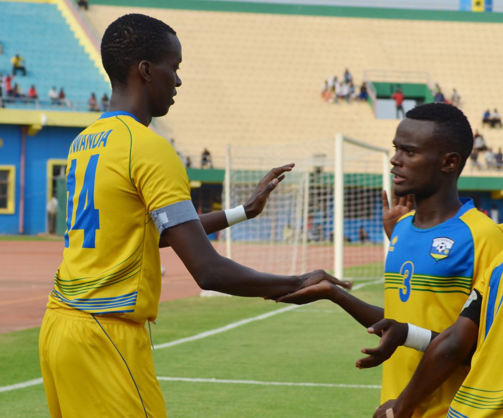 Ian Kagame in a friendly match between Rwanda National team U20 and Morroco. Two sons of President Kagame: Ian Kagame and Brian Kagame were among 18 players who helped Rwanda to draw 1-1 against Morroco.