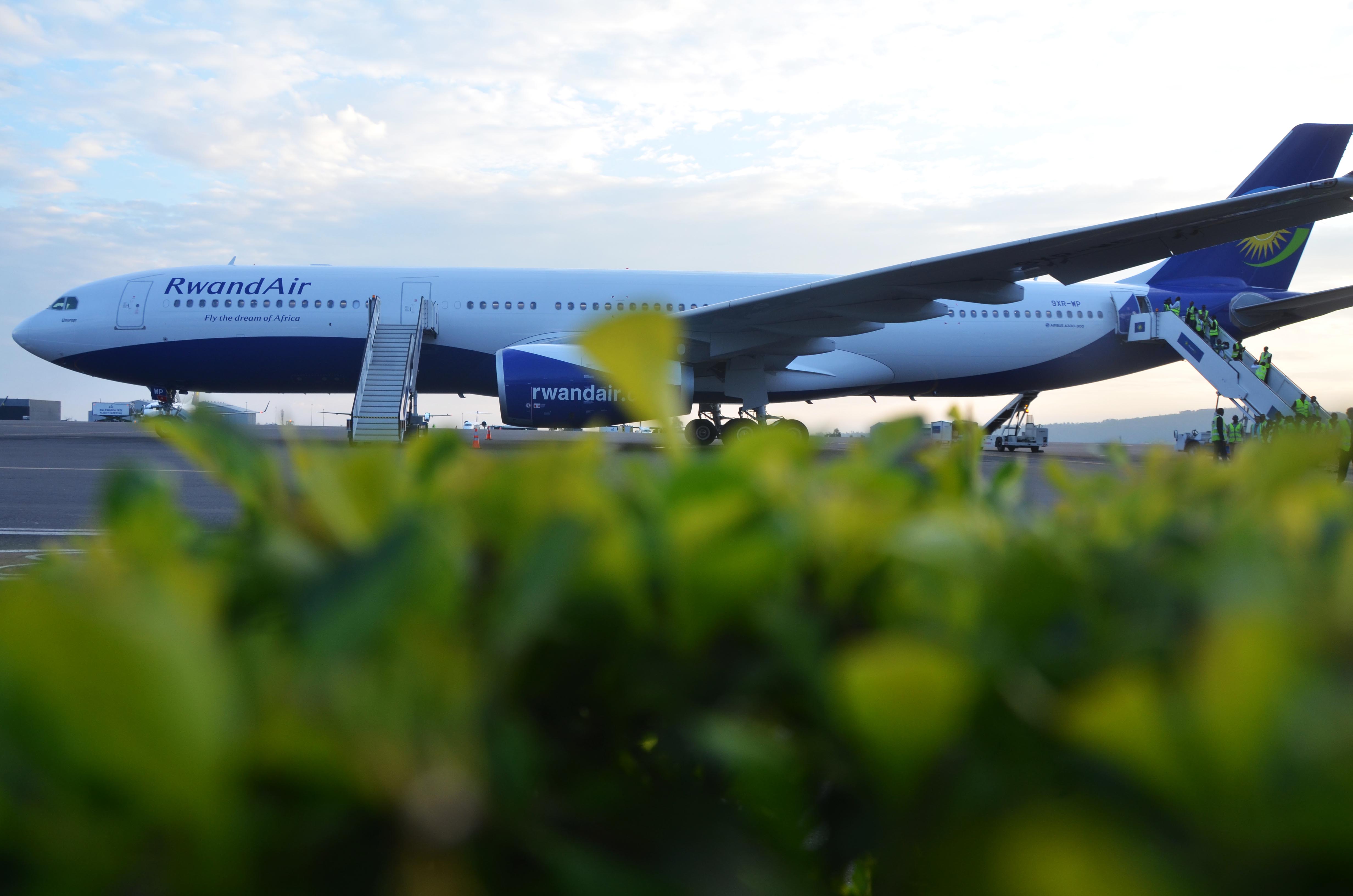 Airbus 330-300 christened Umurage in Kinyarwanda. it is the first of this kind in East Africa 