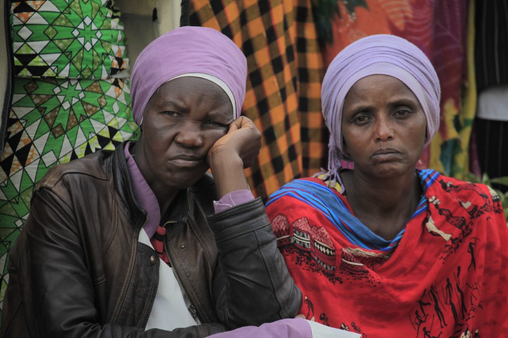 Some of the mourners turn up at Murambi Genocide memorial in Nyamagabe to pay tribute to the victims yesterday